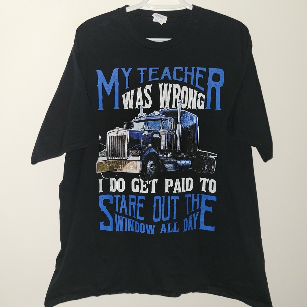 Port & Company My Teacher Was Wrong I Do Get Paid To Stare Out The Window Shirt